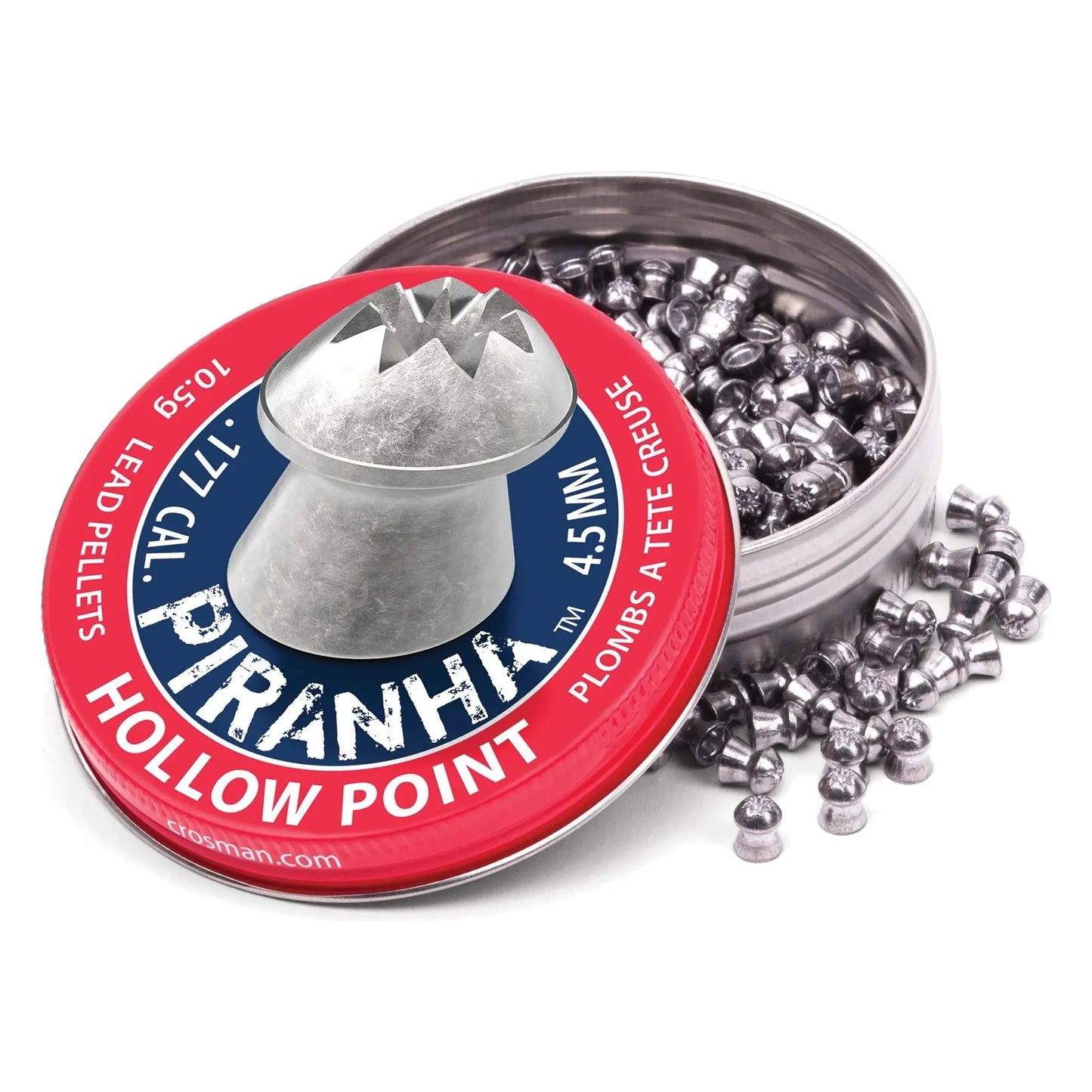 Crosman Piranha Hollow Point Pellets .177 (400)